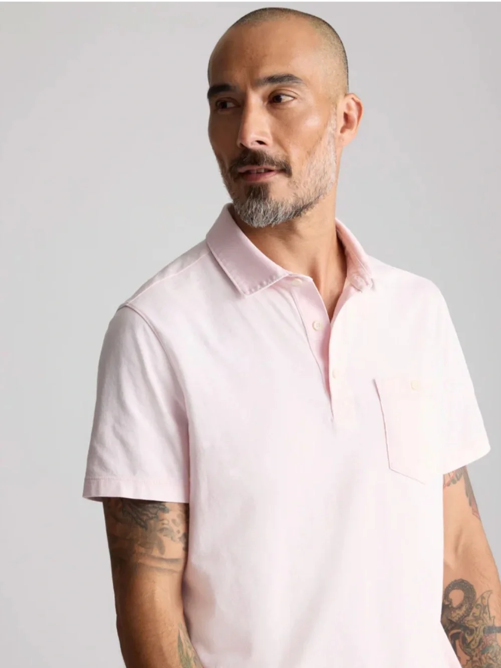 UNTUCKit Drammond Vintage Wash Polo Pink